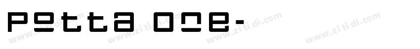 Potta One字体转换